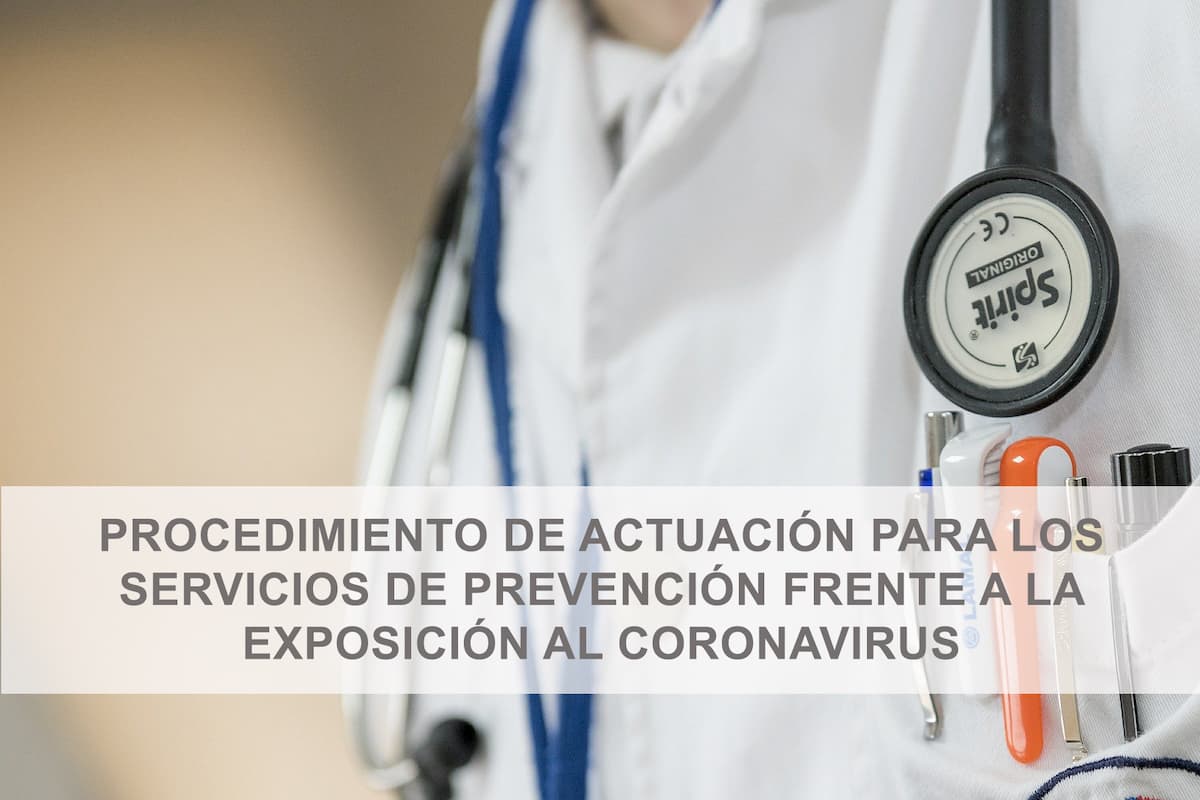 Procedimiento de Actuación de los Servicios de Prevención frente al Coronavirus