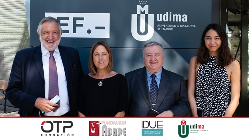 Fundación OTP y Fundación ADADE apadrinan un acuerdo entre UDIMA e IDUE