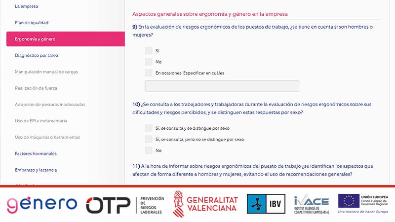 OTP colabora con IBV en una herramienta de identificación de riesgos ergonómicos con enfoque de género