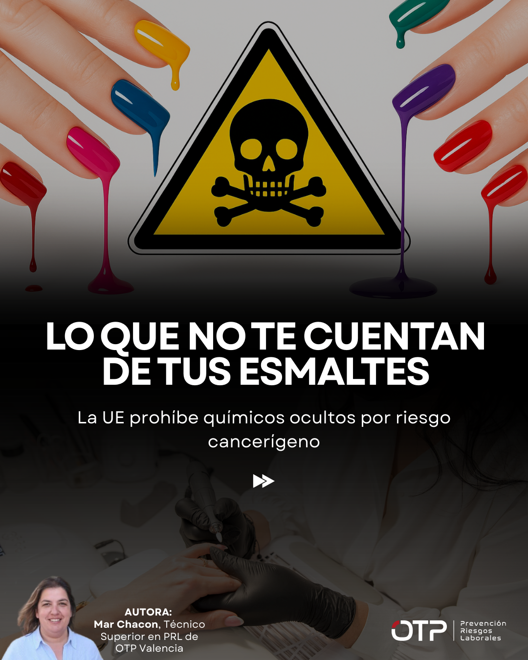 Químicos peligrosos fuera de esmaltes y geles: prevención frente al TPO y la DMTA en cosmética profesional